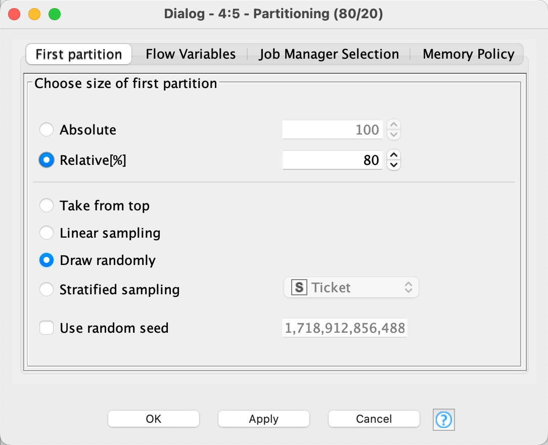 Partitioning